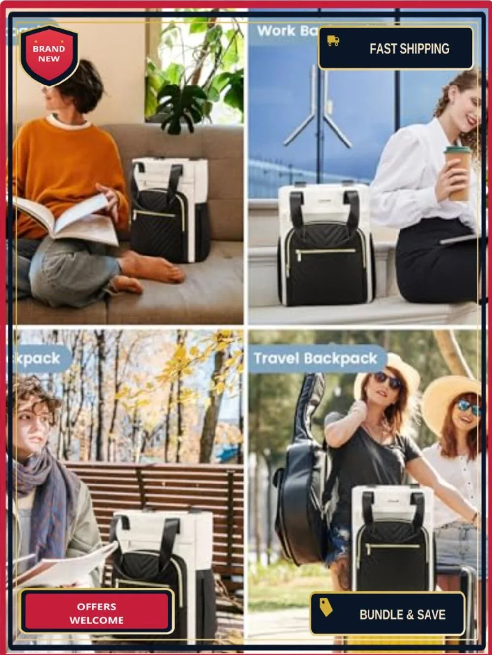 Women's Laptop Backpack 15.6